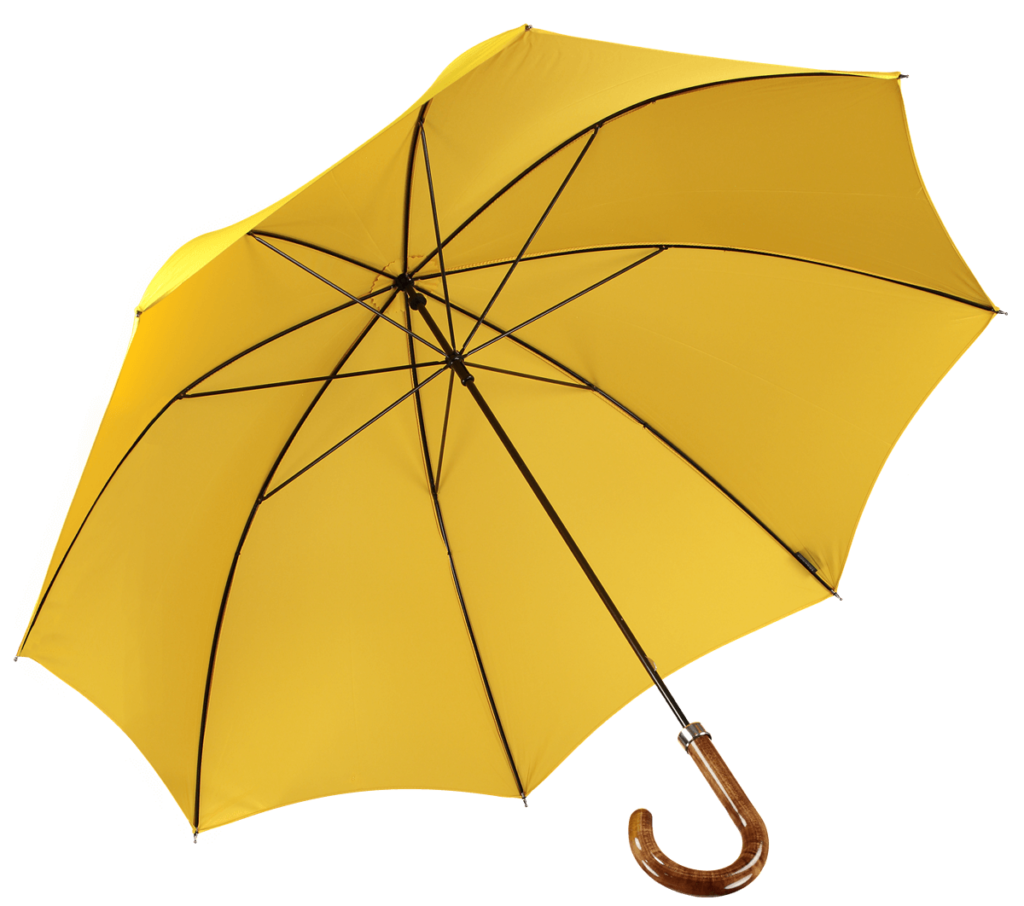 menswear-accessories-walking-umbrella-yellow-1 Cad & The Dandy Walking Umbrella in Yellow