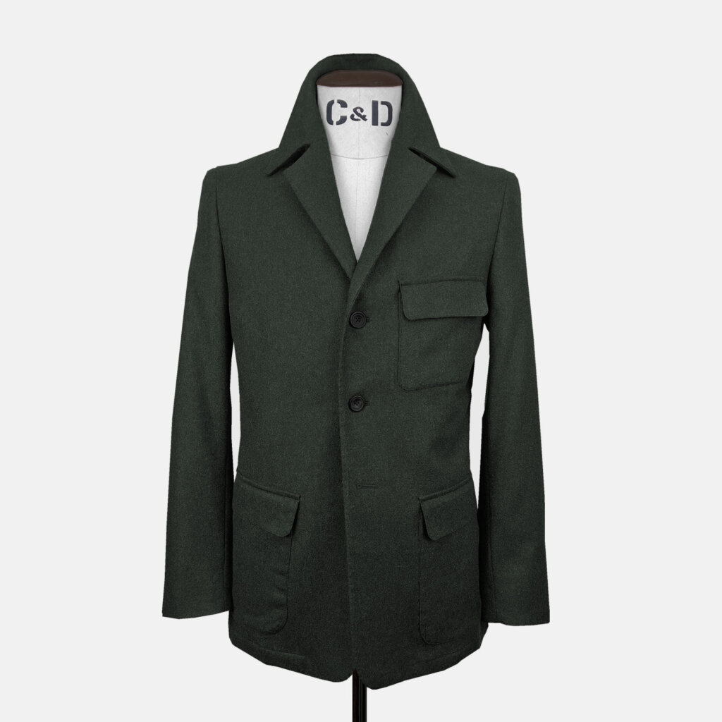 Green Flannel Worker Jacket