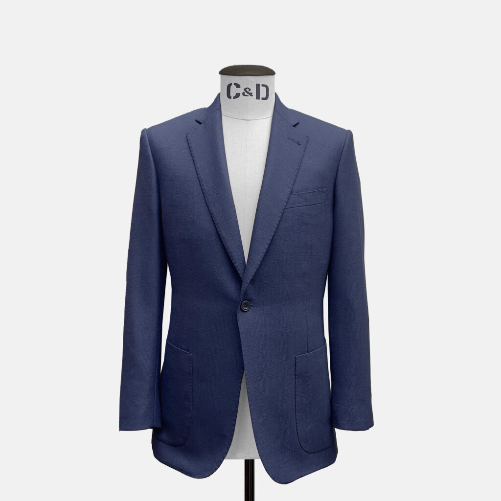 Navy Hopsack Jacket