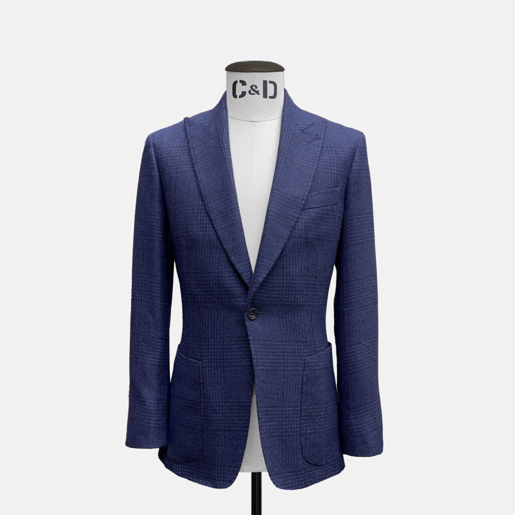Navy POW Wool Silk Jacket