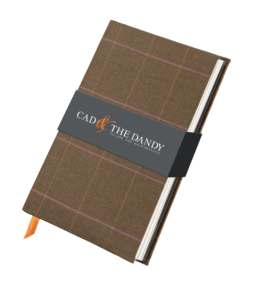 menswear-accessories-cloth-bound-notebook-chocolate-tweed-1 Cad & The Dandy Cloth Bound Tweed Notebook