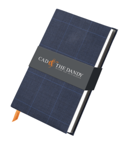 menswear-accessories-cloth-bound-notebook-indigo-check-1 Cad & The Dandy Cloth Bound Check Notebook