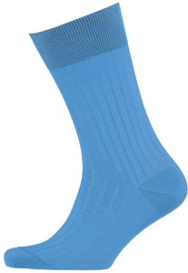 menswear-socks-cotton-ribbed-sky-blue-1 Cad & The Dandy Cotton Ribbed Sky Blue Socks