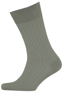 menswear-socks-cotton-ribbed-olive-green-1 Cad & The Dandy Cotton Ribbed Olive Green Socks