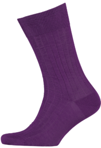 menswear-socks-cotton-ribbed-purple-1 Cad & The Dandy Cotton Ribbed Purple Socks