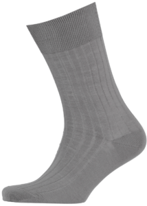 menswear-socks-cotton-ribbed-elephant-grey-1 Cad & The Dandy Cotton Ribbed Elephant Grey Socks