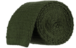 menswear-accessories-knitted-tie-olive-green-1 Cad & The Dandy Knitted Tie in Olive Green