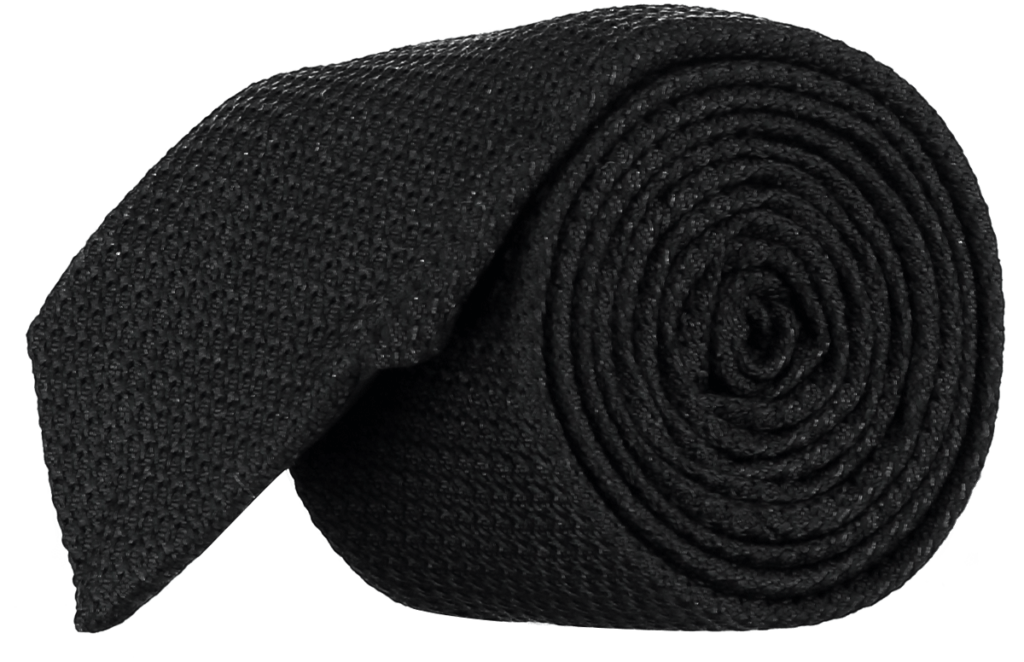 menswear-accessories-tie-grenadine-cyclamen-1 Cad & The Dandy Grendine Tie in Black