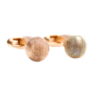 cufflink-gold-textured-ball-front cufflink-gold-textured-ball-front