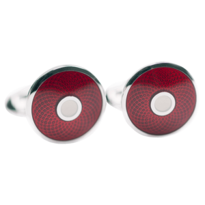 cufflink-garnet-white-guilloche-front cufflink-garnet-white-guilloche-front