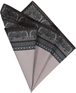 cotton-pocket-square-buff-paisley-border cotton-pocket-square-buff-paisley-border