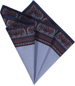 cotton-pocket-square-blue-paisley-border cotton-pocket-square-blue-paisley-border