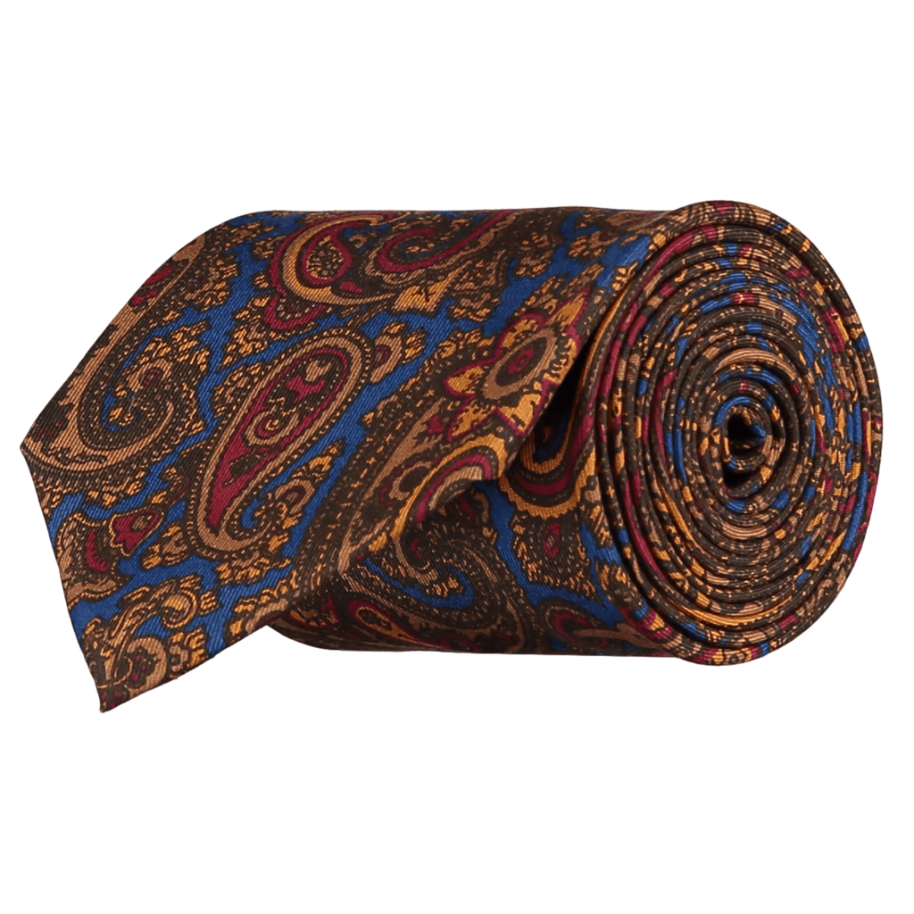 Silk-Paisley-Tie-LTDED-0004-Rolled Silk-Paisley-Tie-LTDED-0004-Rolled