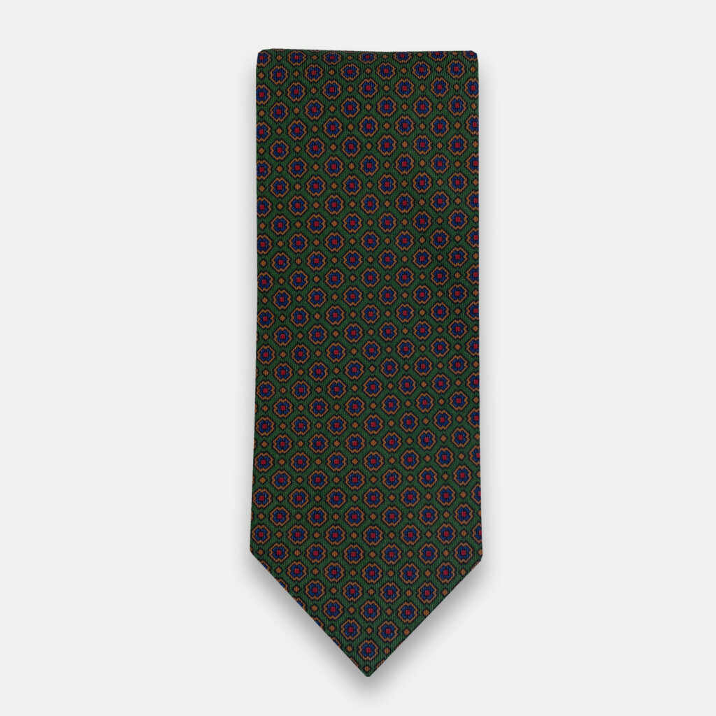 Green Rose Madder Tie