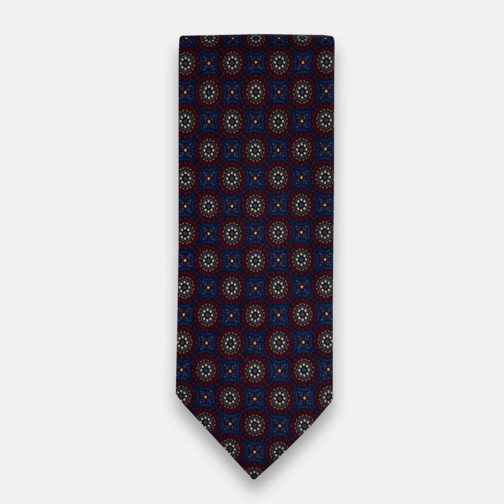 Maroon & Navy Madder Tie