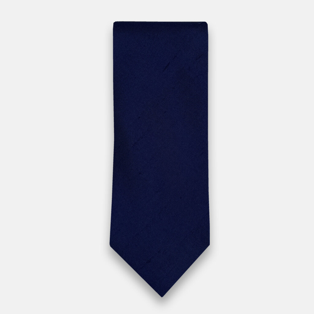 Navy Shantung Tie