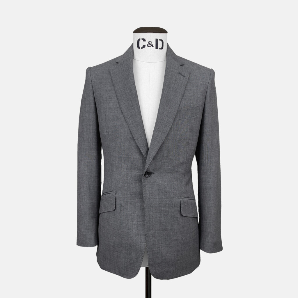 Light Grey Sharkskin Suit