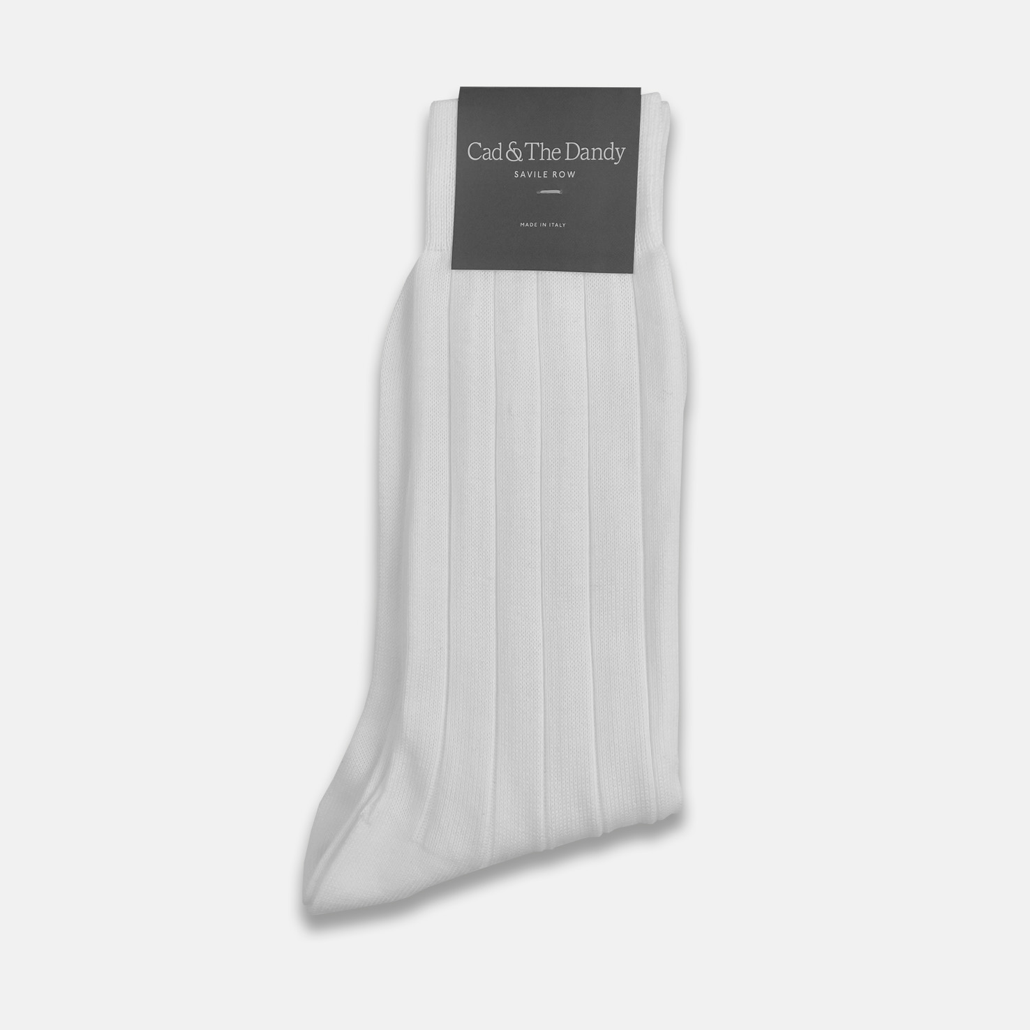 Cotton Sport Socks in White Cad & The Dandy